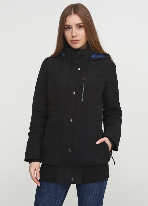 Куртка женская черная демисезонная Maleko