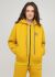Толстовка жіноча зимова Only Women гірчична з рібаною знизу