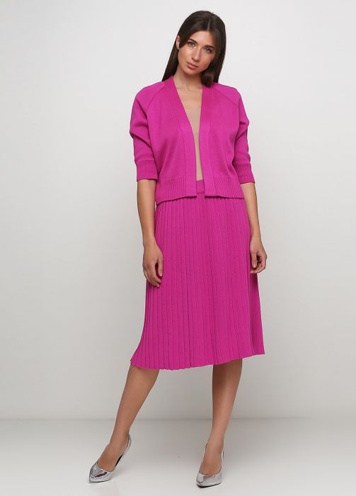 Спідниця жіноча в'язана Only Women фуксинова з бавовни Спідниця жіноча в'язана Only Women фуксинова з бавовни