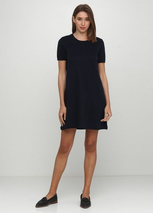 Платье женское Only Women темно-синее из хлопка Платье женское Only Women темно-синее из хлопка