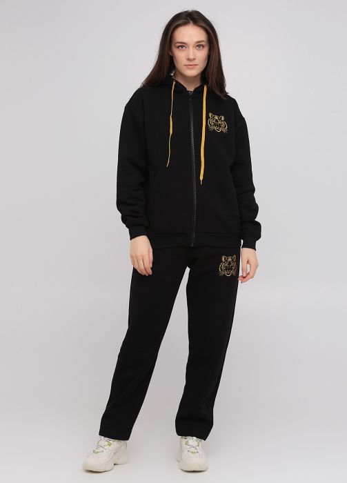 Штани жіночі зимові прямі Only Women чорні з золотим тигром під кишенею спереду (низький зріст) Штани жіночі зимові прямі Only Women чорні з золотим тигром під кишенею спереду (низький зріст)