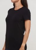 Футболка женская sheina Only Women черная с серебристым лого сзади