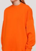 Свитшот женский зимний Only Women оранжевый mega oversize 