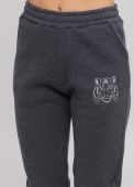 Штани-джогери жіночі зимові Only Women графітові зі сріблястим тигром (високий зріст)