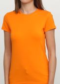 Футболка жіноча Sheina Only Women помаранчева з жовтим лого ззаду