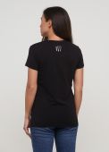 Футболка женская sheina Only Women черная с серебристым лого сзади