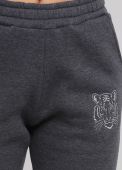 Штани-джогери жіночі зимові Only Women графітові зі сріблястим тигром (високий зріст)
