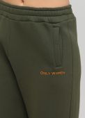 Брюки женские зимние прямые Only Women оливковые (низкий рост)
