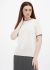 Блузка жіноча в'язана літня Only Women біла з рукавом на резинці з шовку