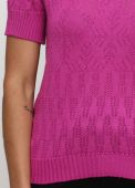 Блузка жіноча в'язана Only Women фуксія з бавовни