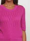 Блузка жіноча в'язана літня Only Women пурпурна