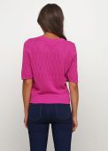 Блузка жіноча в'язана літня Only Women пурпурна