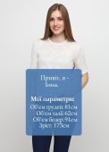 Блузка жіноча літня в'язана Only Women біла з бавовни