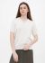 Блузка женская летняя вязаная V-вырез Only Women белая с рукавом на резинке из шелка