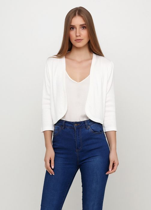 Болеро жіноче в'язане Only Women біле