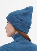 Шапка жіноча в'язана Only Women бірюзова з італійської вовни Шапка жіноча в'язана Only Women бірюзова з італійської вовни