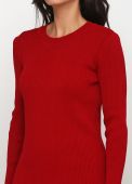 Сукня жіноча в'язана Only Women червона з італійської вовни