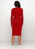 Сукня жіноча в'язана Only Women червона з італійської вовни