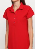 Платье Polo женское летнее Only Women красное (лакоста)