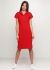 Платье Polo женское летнее Only Women красное (лакоста)