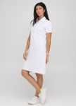 Платье Polo женское летнее Only Women белое с белым воротником Платье Polo женское летнее Only Women белое с белым воротником
