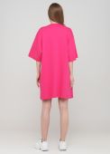 Сукня-футболка жіноча Only Women фуксинова з електрик лого спереду Сукня-футболка жіноча Only Women фуксинова з електрик лого спереду