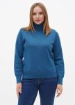 Гольф женский вязаный Only Women бирюзовый из итальянской шерсти Гольф женский вязаный Only Women бирюзовый из итальянской шерсти