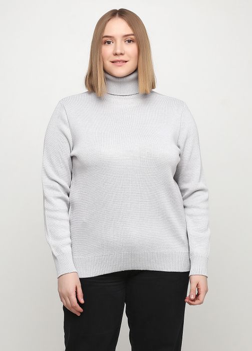 Гольф жіночий в'язаний Only Women світло-сірий з італійської вовни Гольф жіночий в'язаний Only Women світло-сірий з італійської вовни