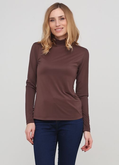 Гольф женский Only Women коричневый (очень тонкий) 