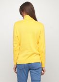 Гольф жіночий в'язаний Only Women жовтий з бавовни