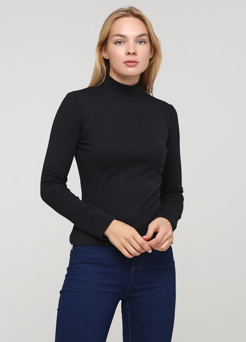 Гольф жіночий Only Women чорний комірець стійка Гольф жіночий Only Women чорний комірець стійка