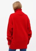 Свитер женский Only Women красный из итальянской шерсти (mega oversize)