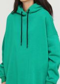 Худи женское зеленое зимнее mega oversize Only Women