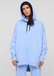 Худи женское зимнее Only Women голубое mega oversize  Худи женское зимнее Only Women голубое mega oversize