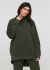 Худи женское оливковое зимнее mega oversize Only Women