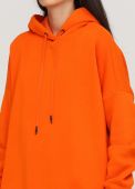 Худи женское оранжевое зимнее mega oversize Only Women Худи женское оранжевое зимнее mega oversize Only Women