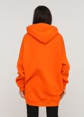 Худи женское оранжевое зимнее mega oversize Only Women Худи женское оранжевое зимнее mega oversize Only Women