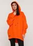 Худи женское оранжевое зимнее mega oversize Only Women Худи женское оранжевое зимнее mega oversize Only Women
