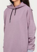 Худи женское розово-серое зимнее mega oversize Only Women