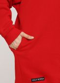 Худі жіноче зимове Only Women червоне mega oversize