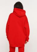Худі жіноче зимове Only Women червоне mega oversize