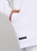 Худи женское зимнее Only Women белое mega oversize