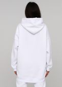 Худи женское зимнее Only Women белое mega oversize