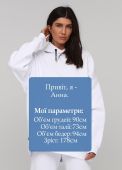 Худи женское зимнее Only Women белое mega oversize