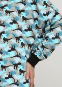 Худі жіноче бірюзове демісезонне Only Women Dino mega oversize Худі жіноче бірюзове демісезонне Only Women Dino mega oversize