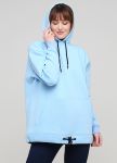 Худи женское зимнее Only Women светло-голубое c накладным карманом Худи женское зимнее Only Women светло-голубое c накладным карманом