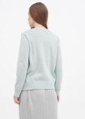 Джемпер женский вязаный Only Women мятный из хлопка