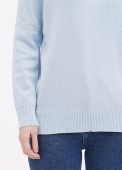 Джемпер женский вязаный Only Women небесный из хлопка