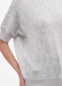 Джемпер женский вязаный Only Women светло-серый меланж из шерстии (oversize)