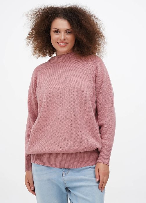 Джемпер женский вязаный Only Women пудровый из итальянской шерсти